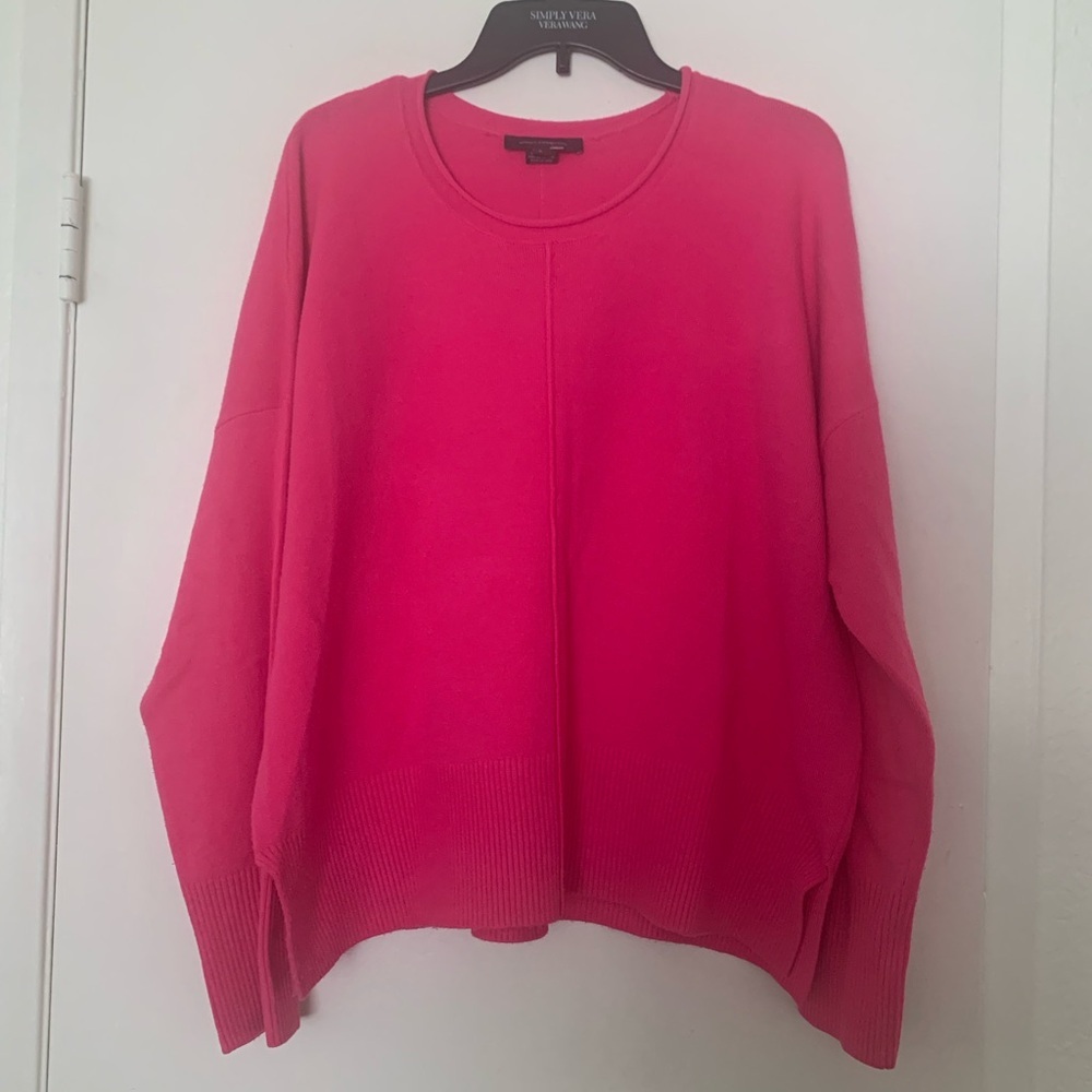French Connection Hot Pink Sweater Pullover Large - Picture 2 of 12
